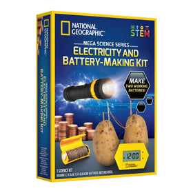 Blue Marble battery making kit potato clock: hands-on electricity project for kids