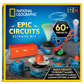 Blue Marble Circuit Maker kit shows kids assembling circuits for hands-on learning.