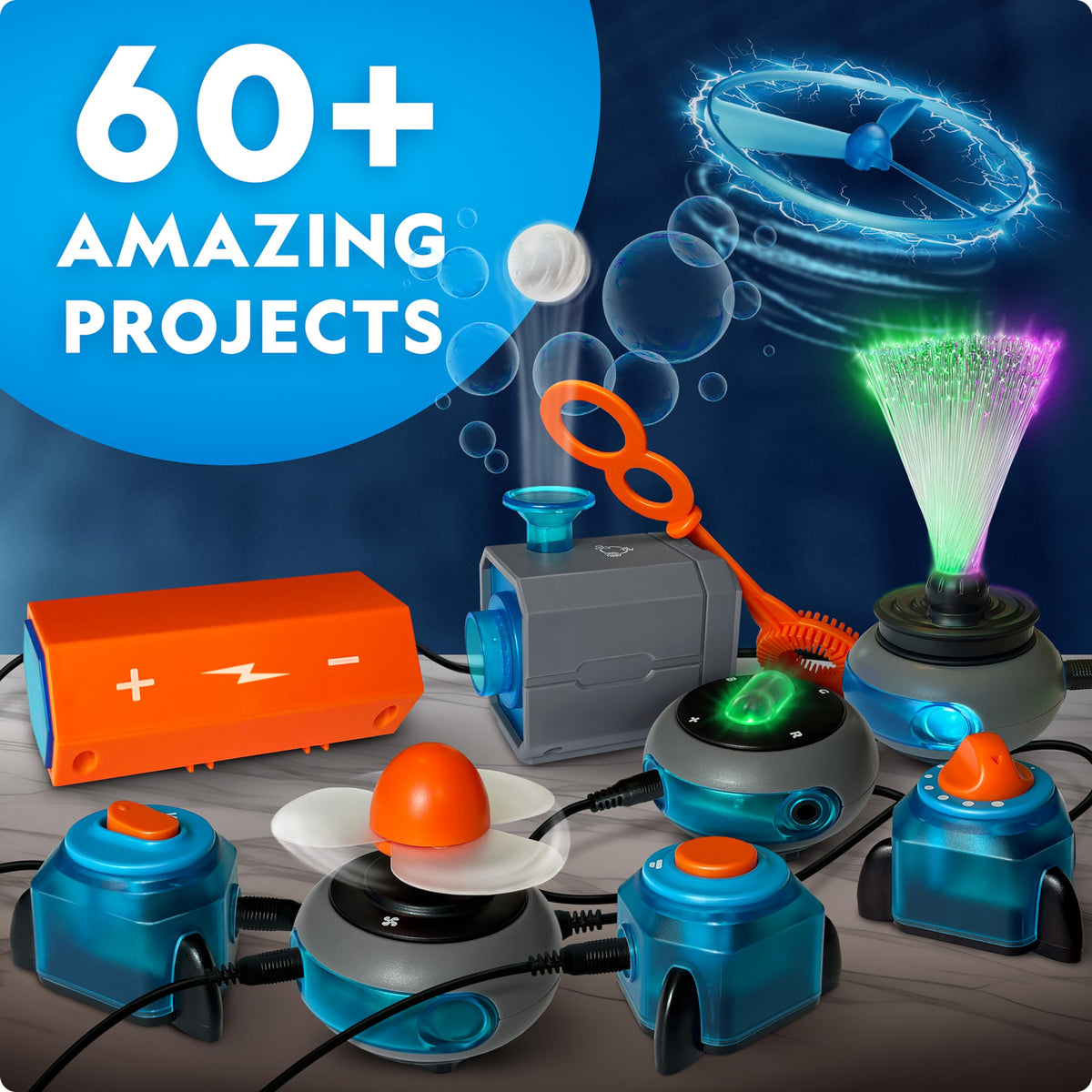 Blue Marble Circuit Maker demonstrates a fiber optic light show in action.