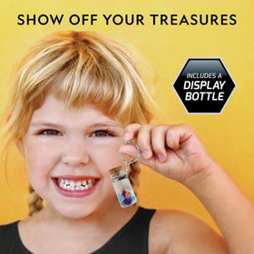 Blue Marble National Geographic dig kit features blue topaz gemstone while digging.