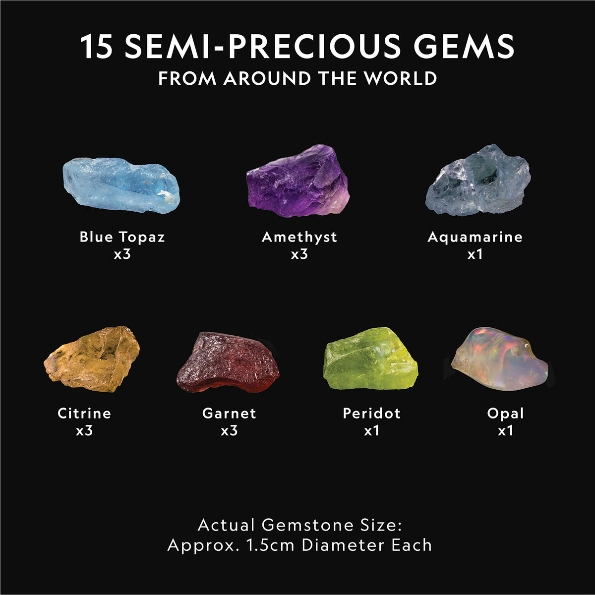 Blue Marble National Geographic dig kit showcases citrine gemstone discovery.