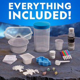 Blue Marble National Geographic display container keeps crystals organized and ready