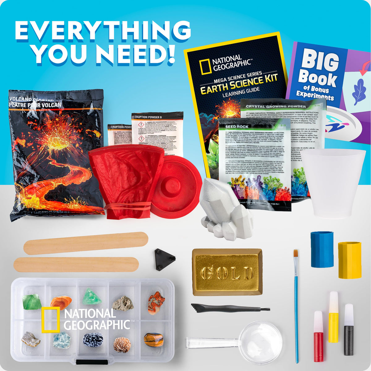Blue Marble National Geographic Earth Science Kit geologic dig focus image invites exploration