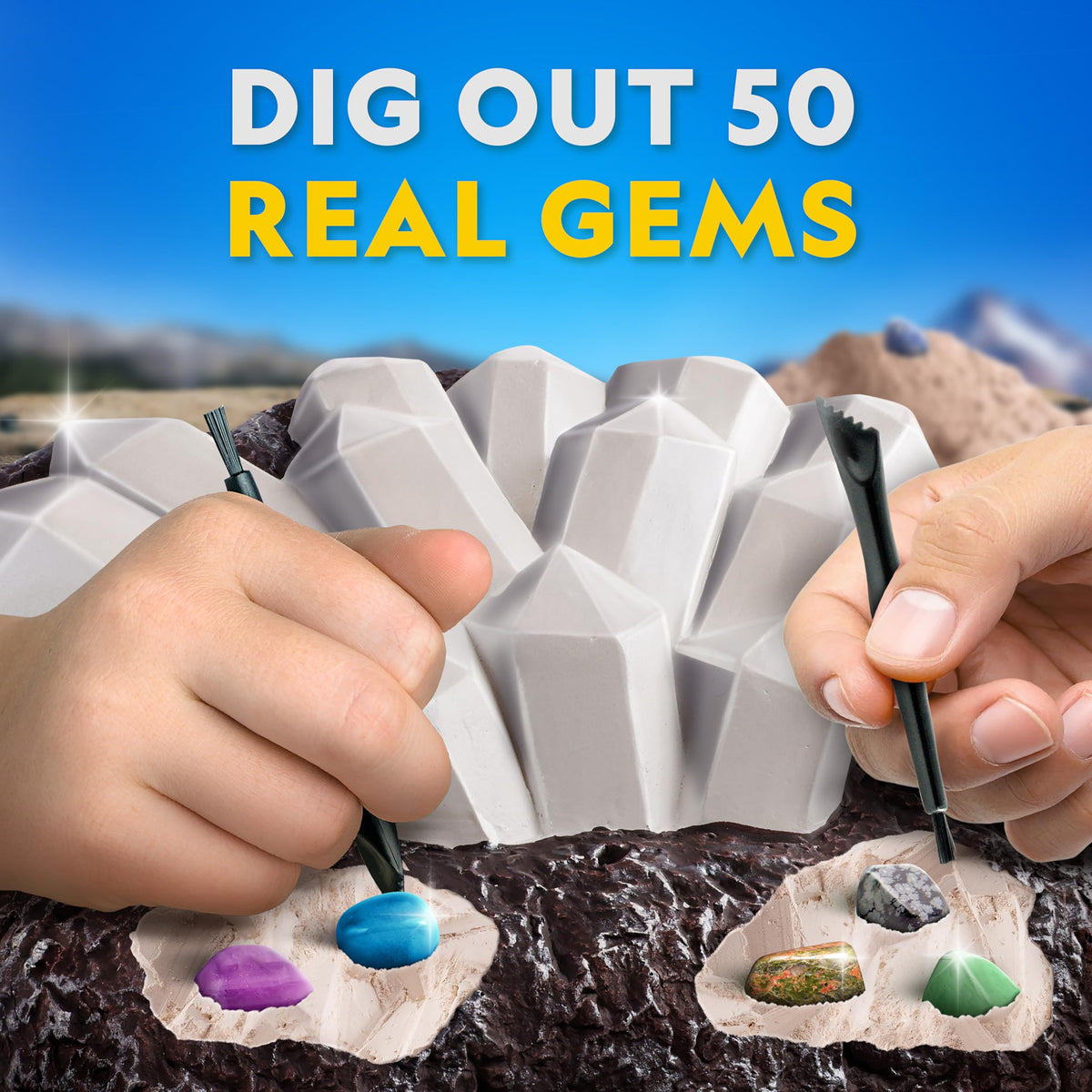 Blue Marble National Geographic Dig tools—precise excavation for gem discovery.