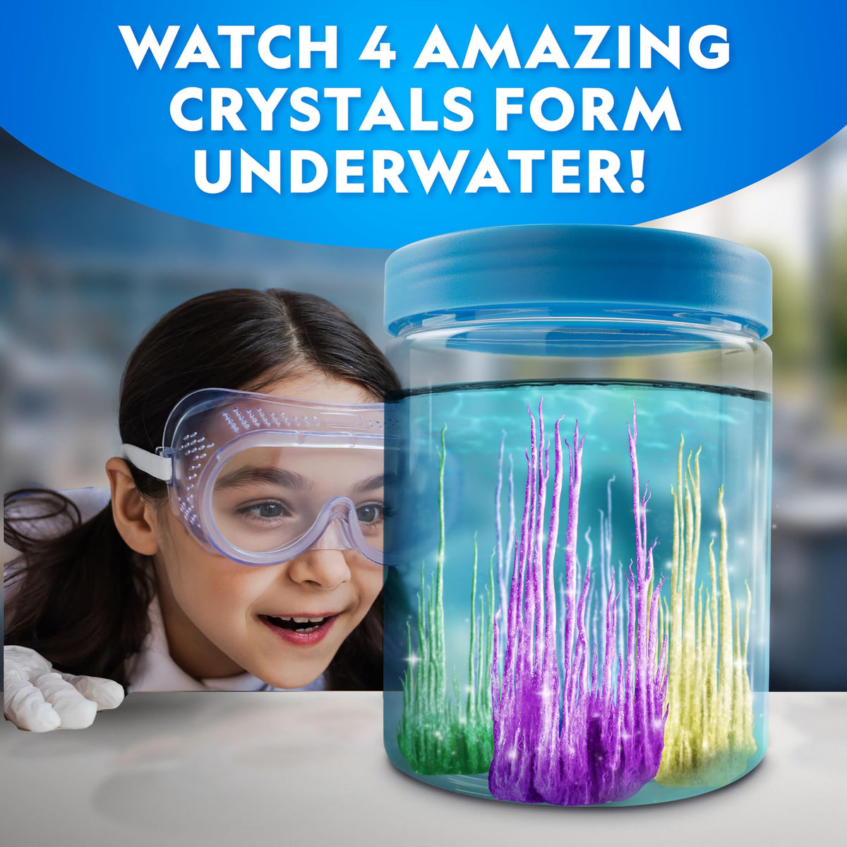 Blue Marble National Geographic glow-in-the-dark crystal for after-dark science fun