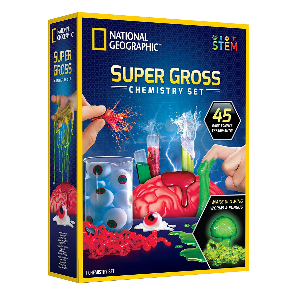Blue Marble National Geographic Gross Science Kit brain dissection showcases hands-on anatomy exploration.