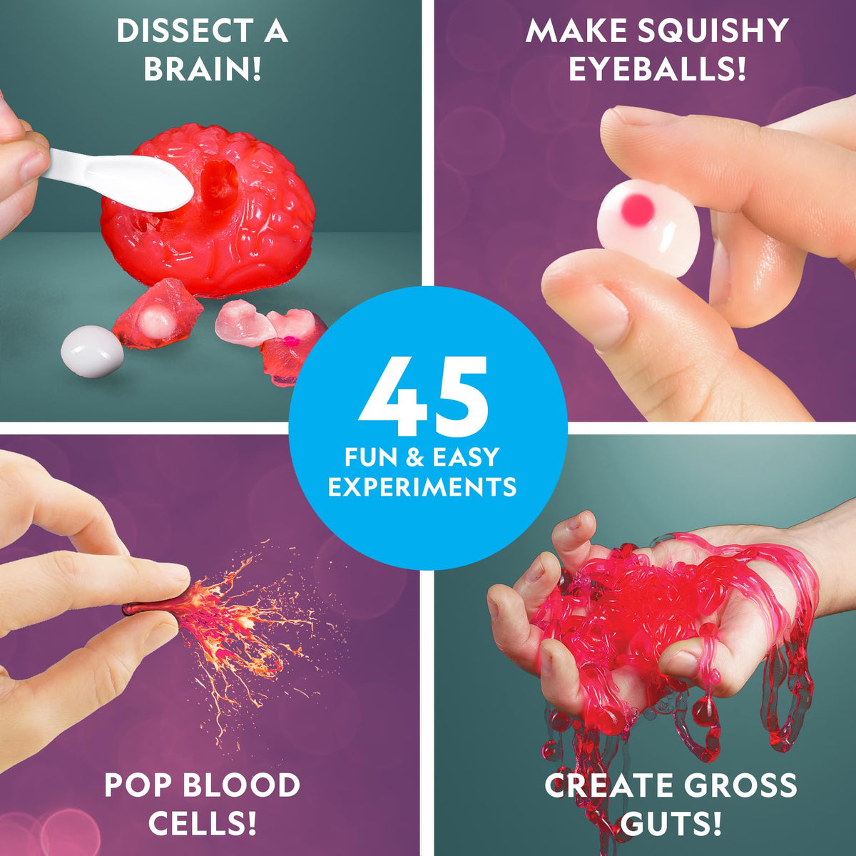 Blue Marble National Geographic Gross Science Kit slime creation highlights polymer science fun at home.