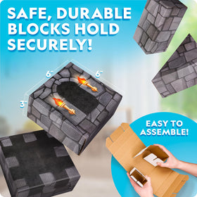 Blue Marble National Geographic jumbo blocks giant-stackability supports endless designs