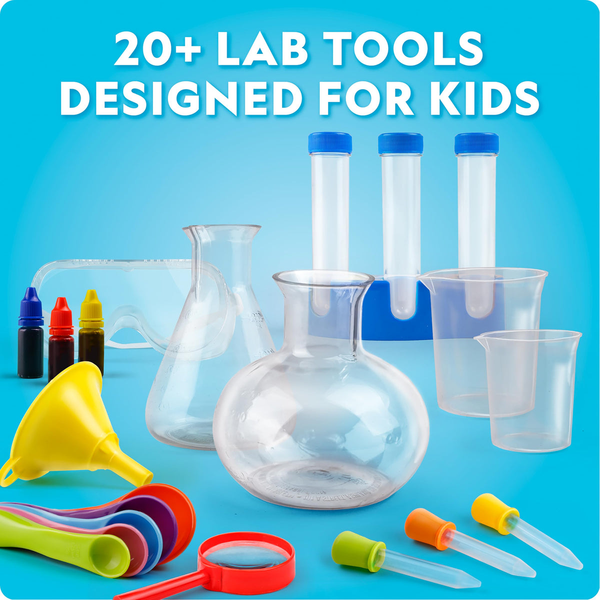 Blue Marble National Geographic Junior Chemistry Set with illustrated instructions guiding kids confidently