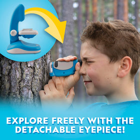 Blue Marble Junior Microscope detachable eyepiece invites hands-on exploration