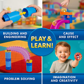 Blue Marble Junior Jumbo Marble Run starter courses guide early builders.