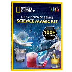 Blue Marble National Geographic Science Magic Kit setup for hands-on learning at home.