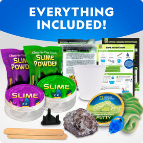 Blue Marble National Geographic Mega Science Kit glowing putty test