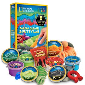 Blue Marble National Geographic Mega Slime Kit eight varieties for hands-on learning.