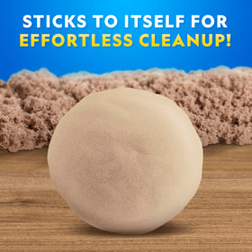 Blue Marble Moon Sand in natural color enhances calming sensory exploration.