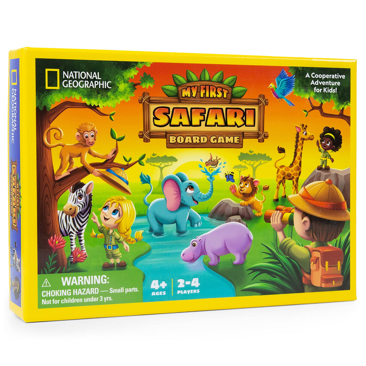 Blue Marble National Geographic My First Safari game box with colorful animals for family fun