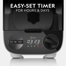 Blue Marble National Geographic Platinum timer and speeds enable flexible tumbling sessions