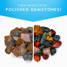 Blue Marble National Geographic Rock Refill four grit grades for stepwise polishing