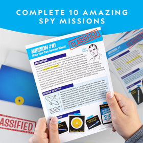 Blue Marble Spy Kit invisible ink pen for secret messages during play.