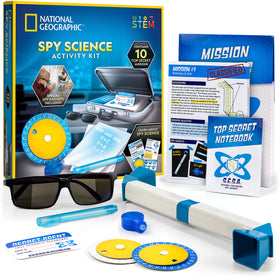 Blue Marble National Geographic Spy Kit packaging inviting kids to explore mysteries.