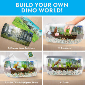 Blue Marble terrarium wide-mouth design allows easy access for young creators.