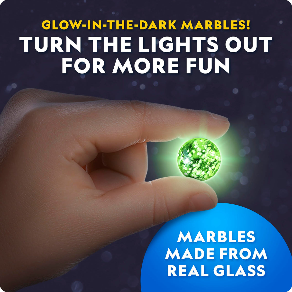 Blue Marble National Geographic tube pieces create smooth, safe marble pathways.