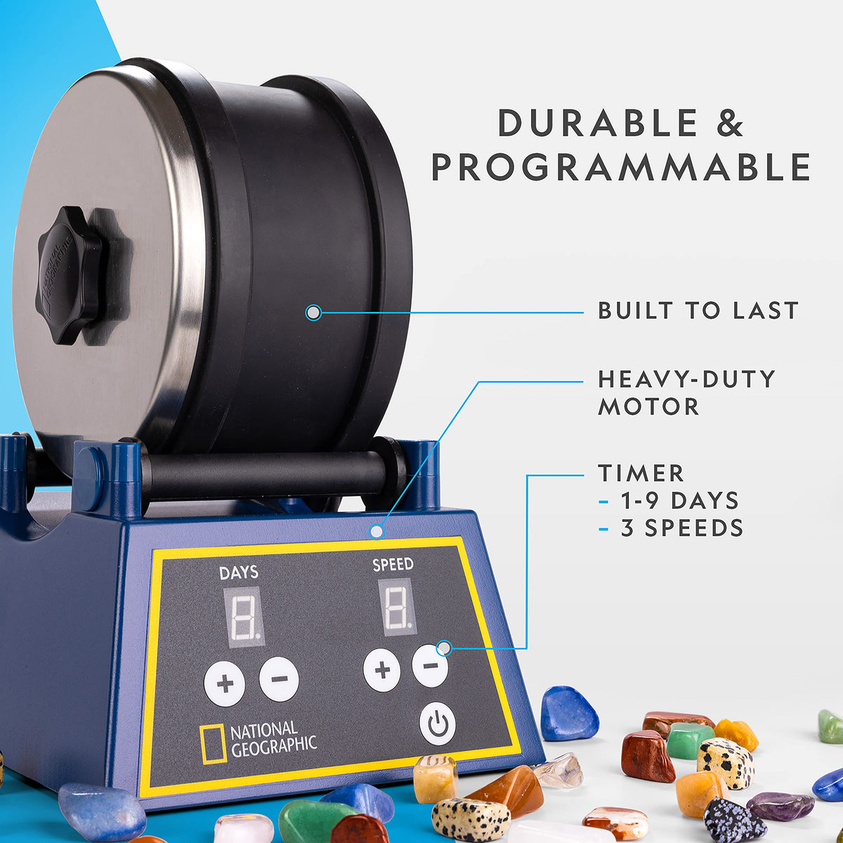 Blue Marble 9-day timer enables flexible tumbling schedules