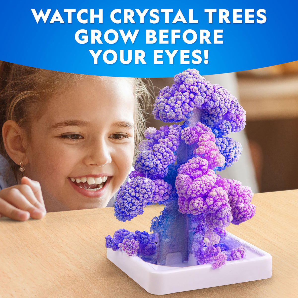 Blue Marble National Geographic underwater crystals growing in a safe, immersive setup