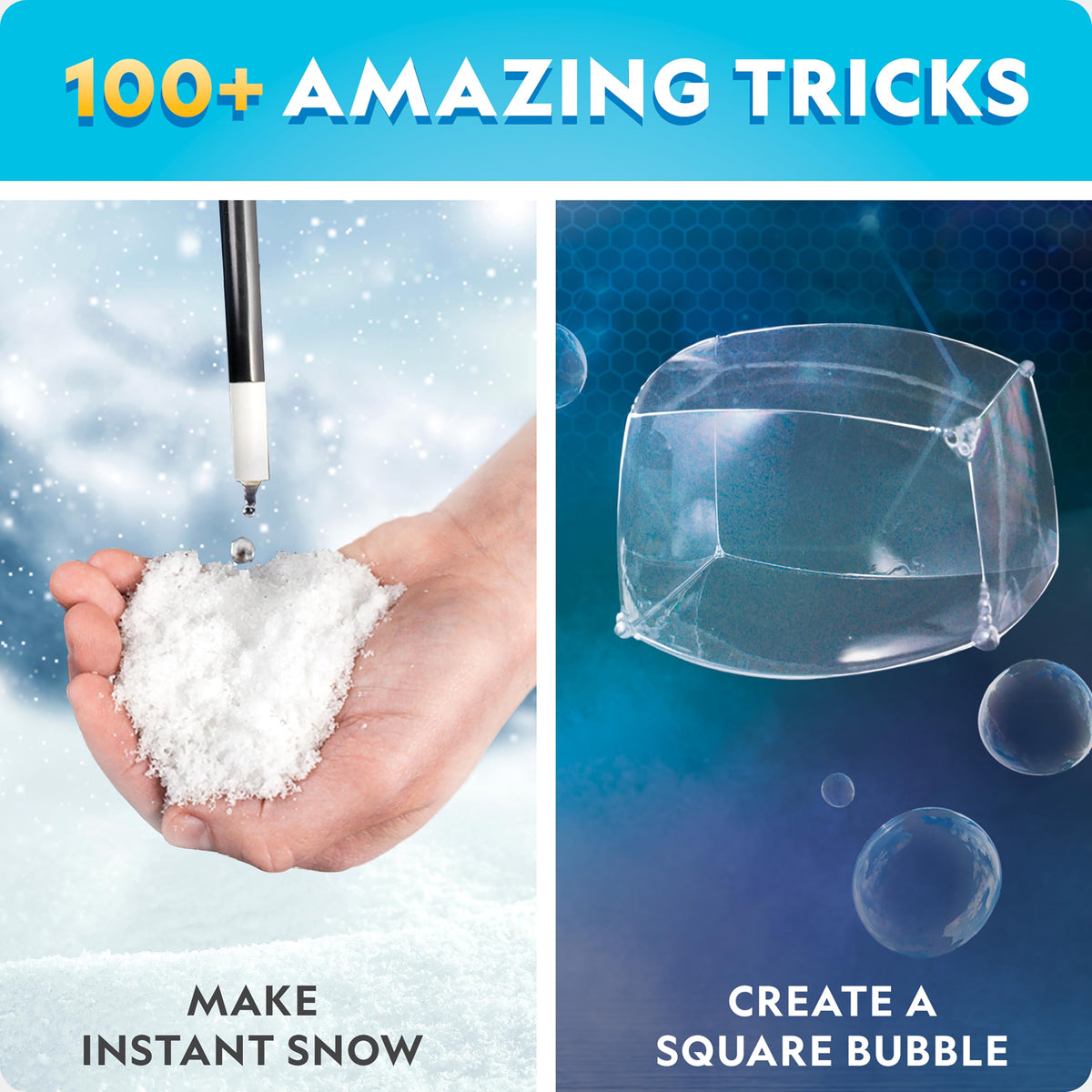 Blue Marble National Geographic kit wand and gloves ready for magical science demonstrations at home.
