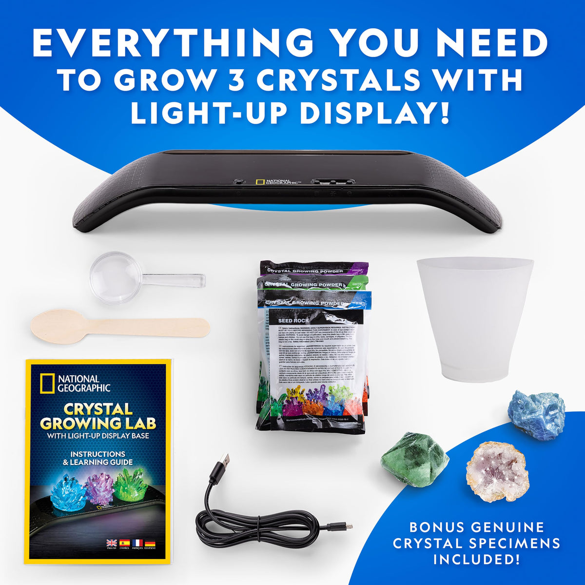 Blue Marble learning guide supports crystal growth and science exploration