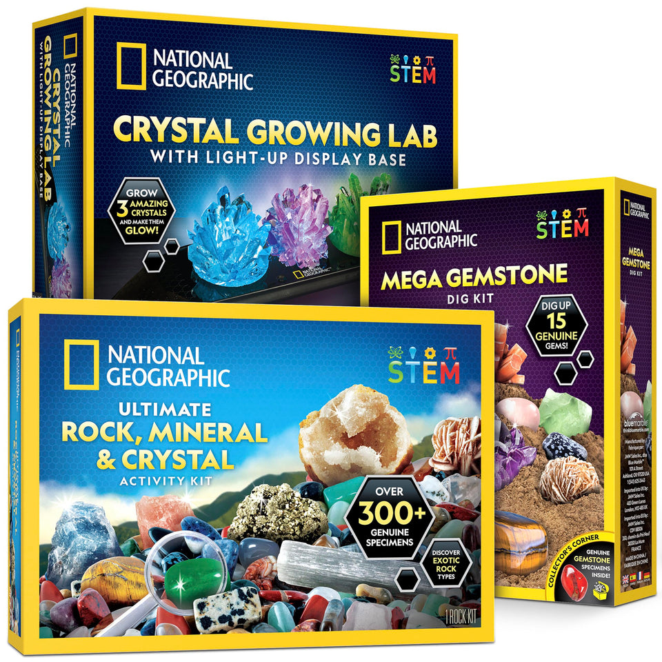 Blue Marble National Geographic Geology Bundle rock collection box for kids fuels curiosity