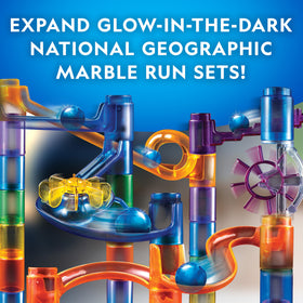 Blue Marble spiral lift component connects smoothly to create dynamic marble runs.