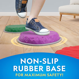 Blue Marble stones feature textured surfaces for confident foot placement.