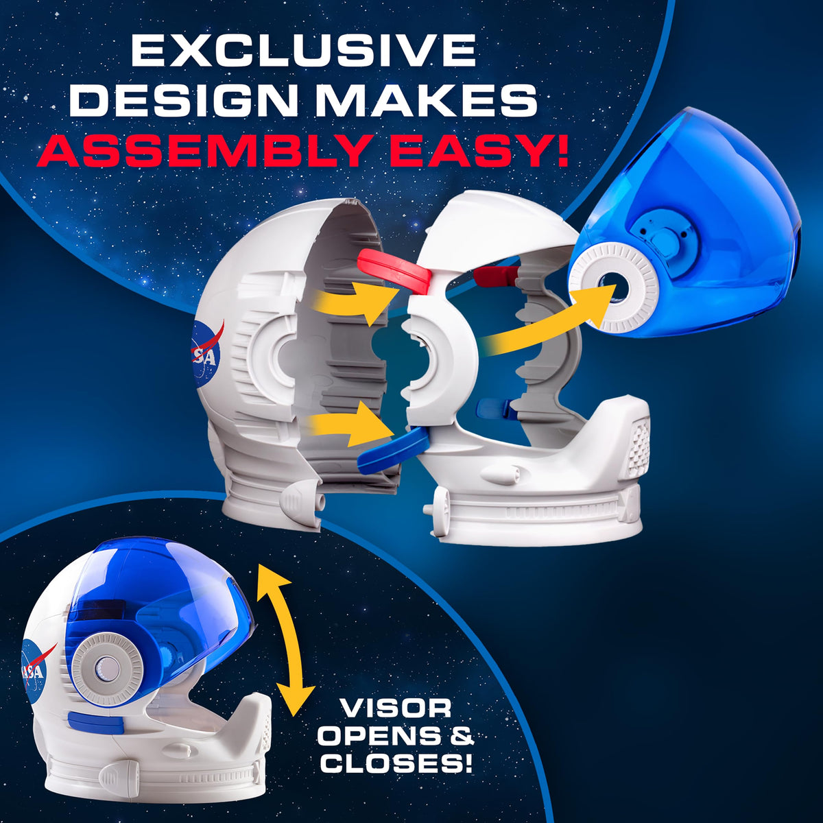 Blue Marble sticker sheet lets kids customize their helmet for space outfits.