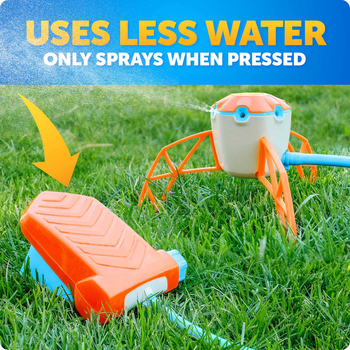 Blue Marble Stomp N Spray hose connection ensures quick setup for outdoor fun.