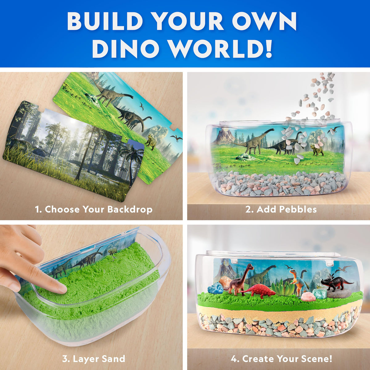 Blue Marble wide-mouth terrarium opening for easy assembly and decoration