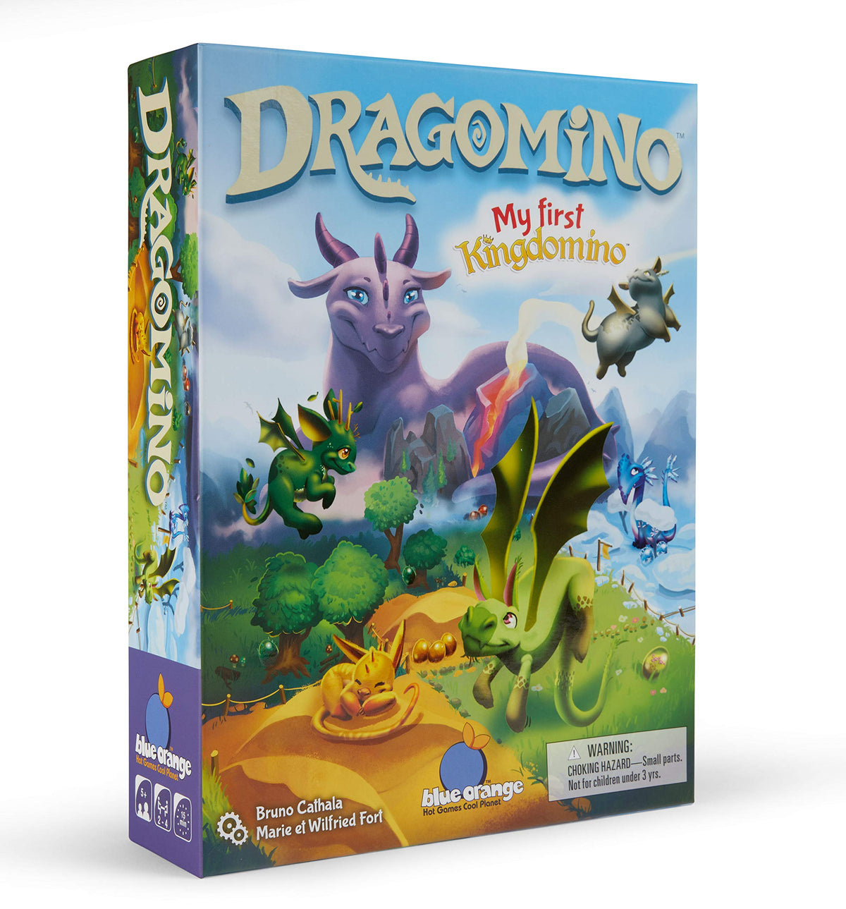 Blue Orange Dragomino tiles in play illustrating pattern-building for young strategists.