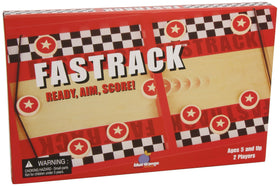 Blue Orange Fastrack wooden track for fast two-player action.