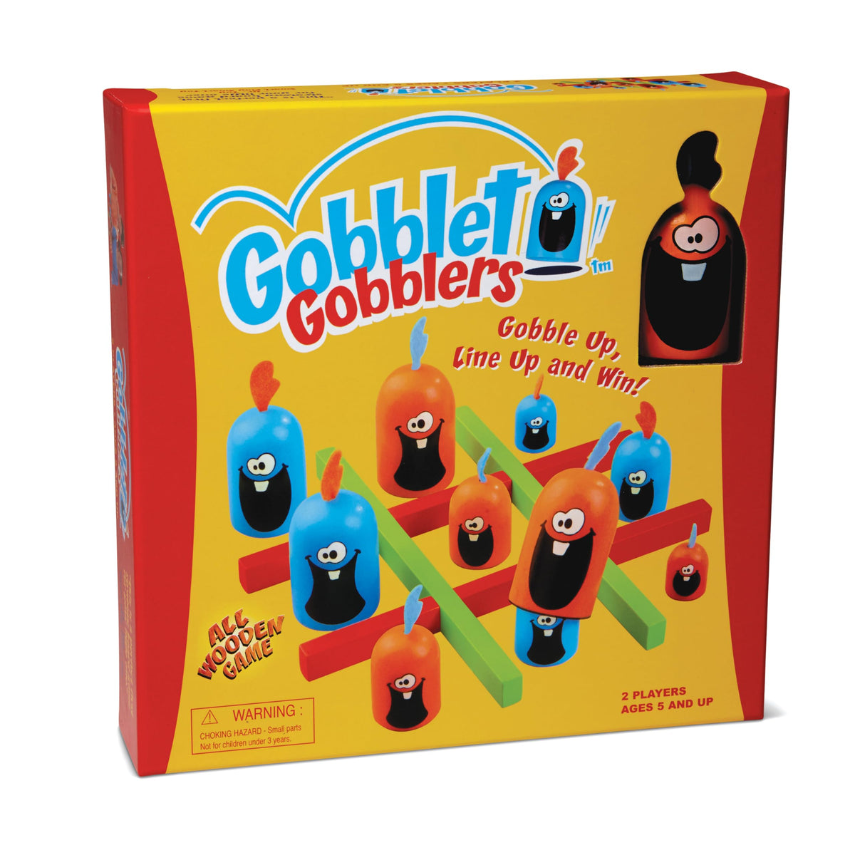 Blue Orange Gobblet Gobblers board setup for family play and quick learning