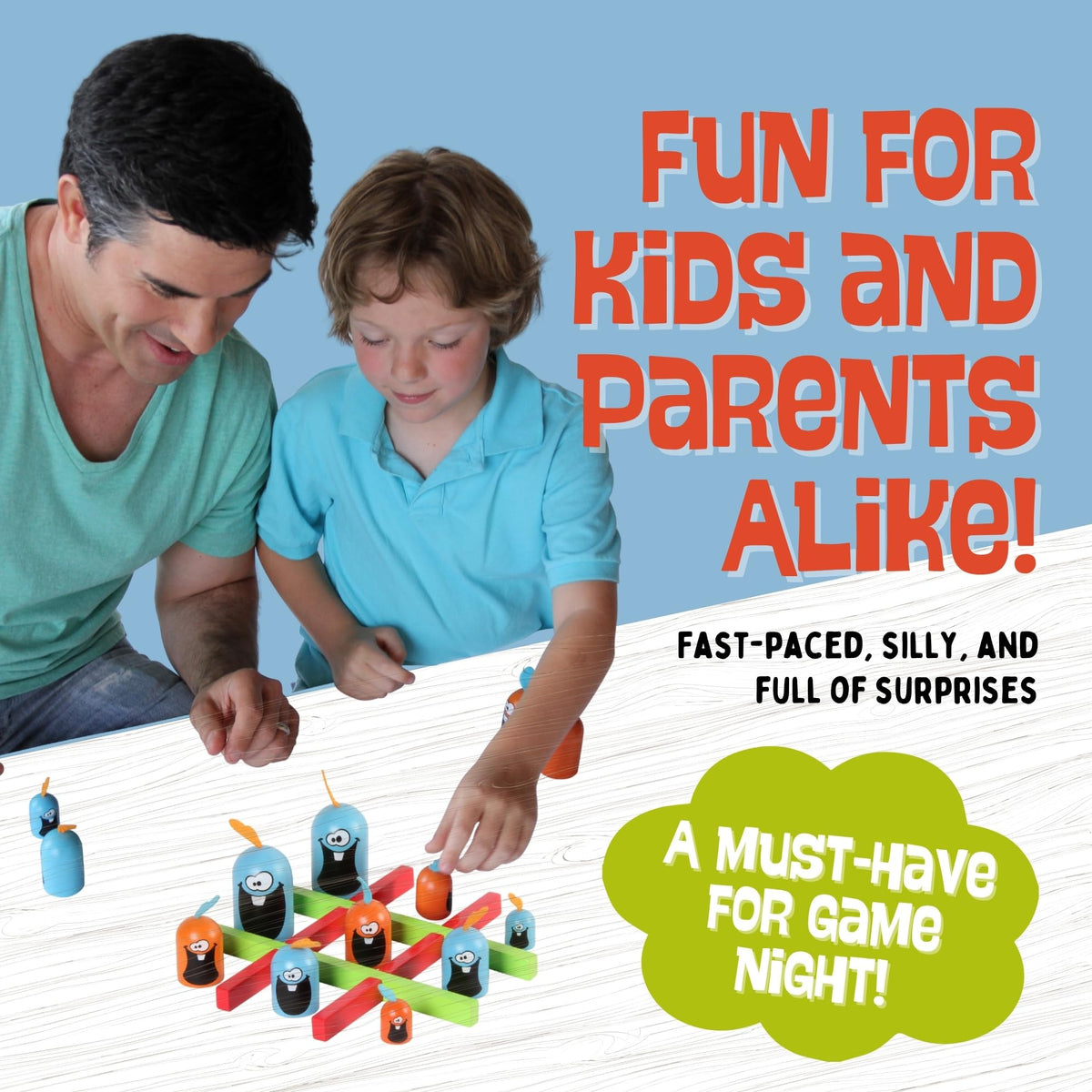 Blue Orange Gobblet Gobblers family play promotes focus and turn-taking