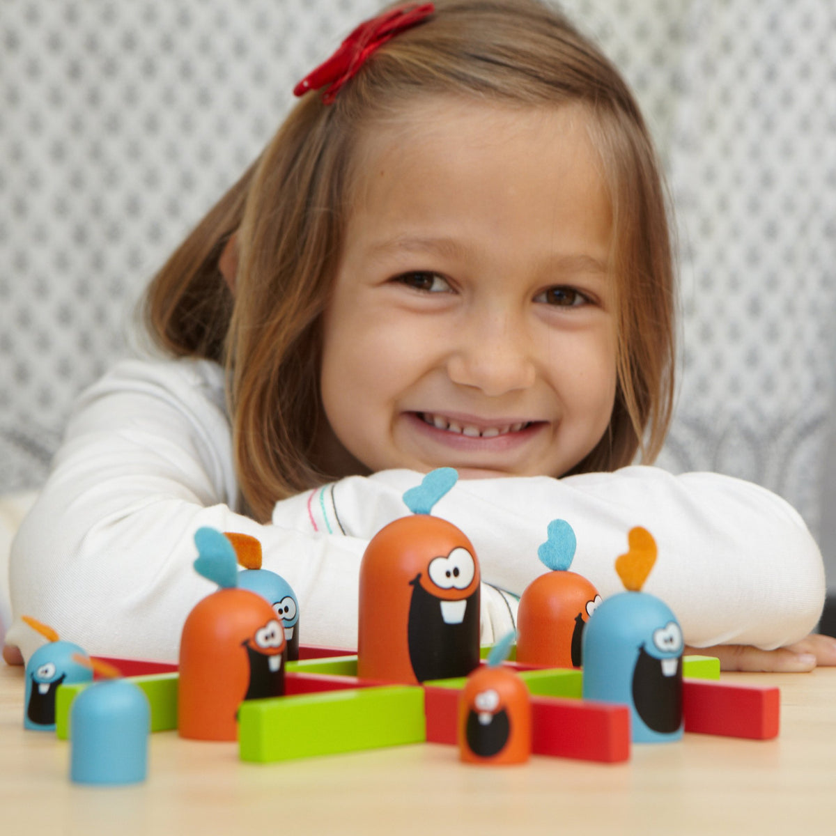 Blue Orange Gobblet Gobblers nested pieces encourage memory and strategic thinking during play