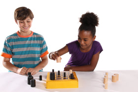 Blue Orange Gobblet in play shows its engaging strategy.