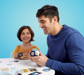 Blue Orange magnetic-globe setup boosts table presence during play.
