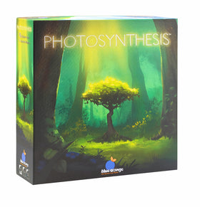 Blue Orange Photosynthesis game setup showing board and components for quick family play