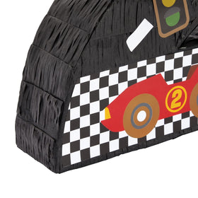 Blue Panda Number 2 Race Car Pinata as a dining-table centerpiece creates a playful focal point.