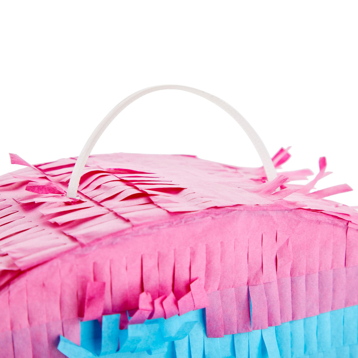 Blue Panda Rainbow Number 6 pinata outdoors party focal point.