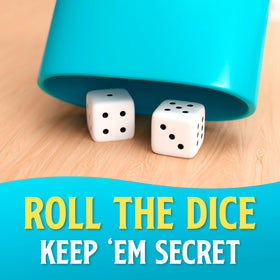 Blue Wasatch Games Bamboozled action cards spread showing bluff options.