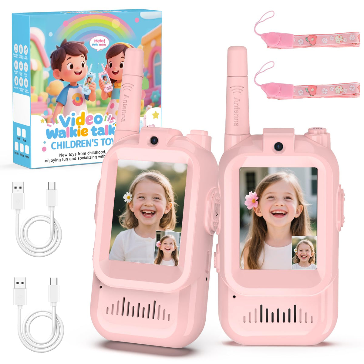 BlueFire video display screen on kids walkie talkies for real-time viewing during play
