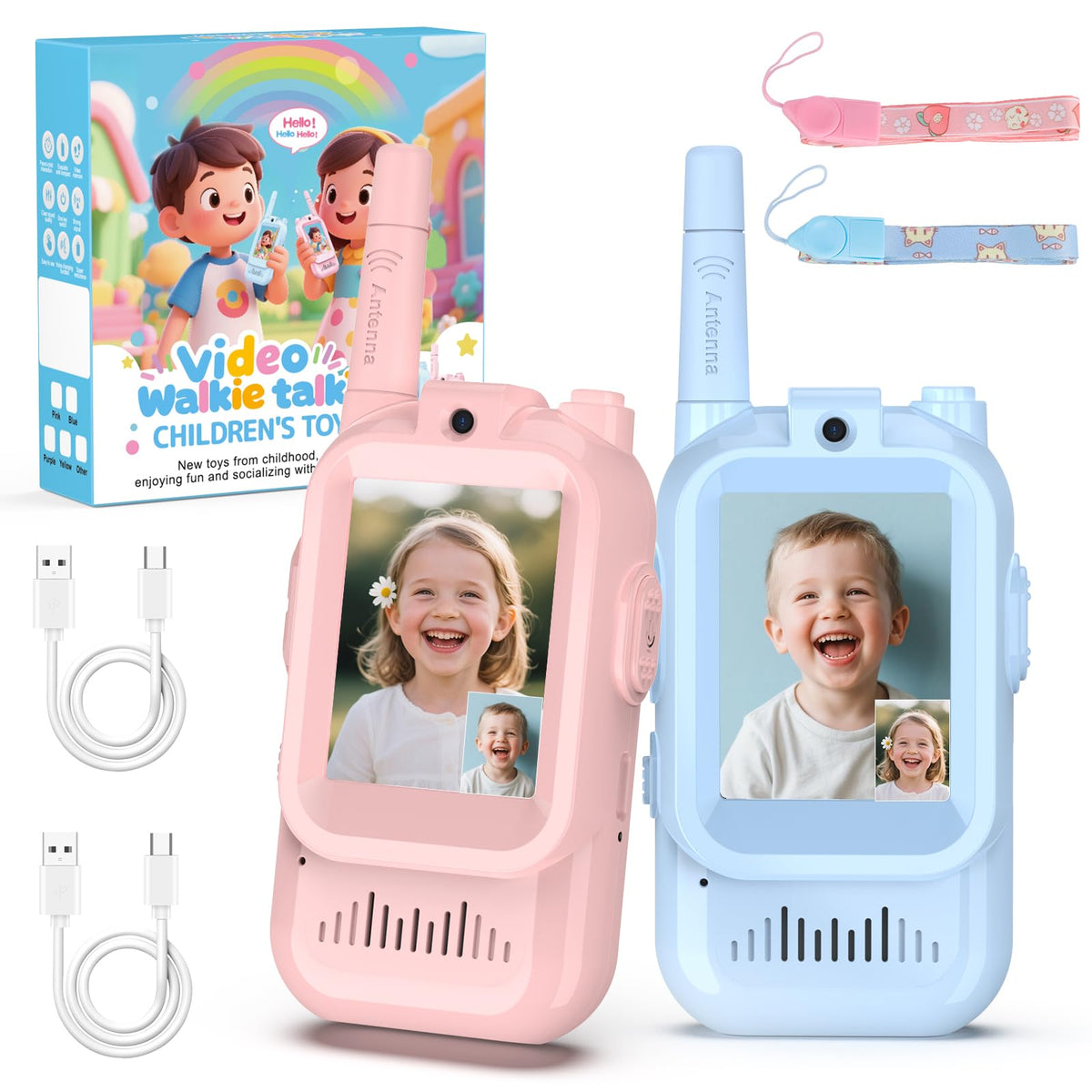 BlueFire Kids Walkie Talkies with Video Screen for real-time play.