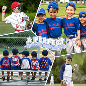 Bluegogo keychains featuring baseball motifs, great keepsakes for guests.